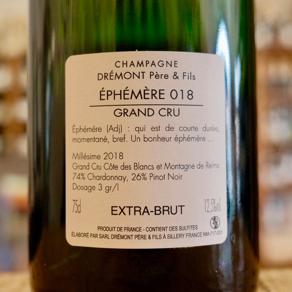 Champagne Extra Brut "Ephemere 018" Grand Cru 2018
